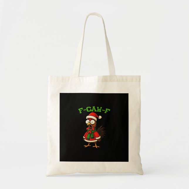 F-Caw-F Chicken Classic Retro Graphic Tragetasche (Vorne)