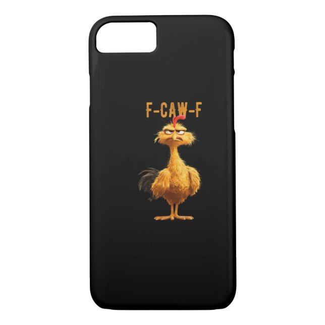F-Caw-F Chicken Classic Retro Style Case-Mate iPhone Hülle (Rückseite)