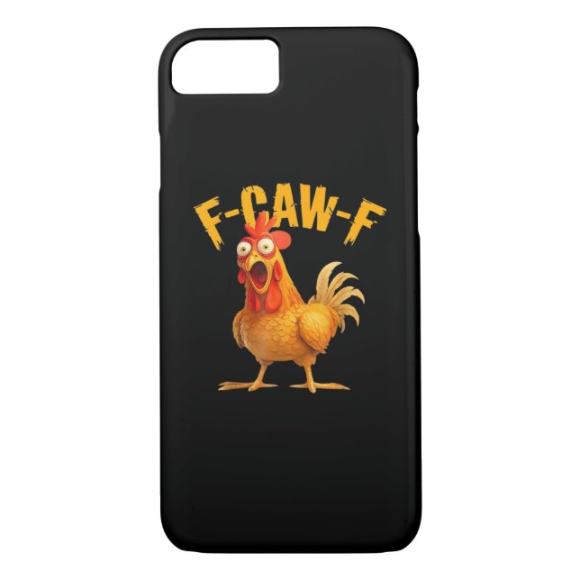 F-Caw-F Chicken Classic Retro Style Case-Mate iPhone Hülle (Rückseite)