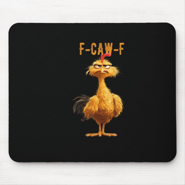 F-Caw-F Chicken Classic Retro Style Mousepad (Vorne)