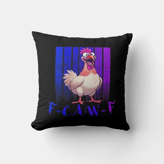 F-Caw-F Chicken Classic Simple Clean Kissen (Vorderseite)