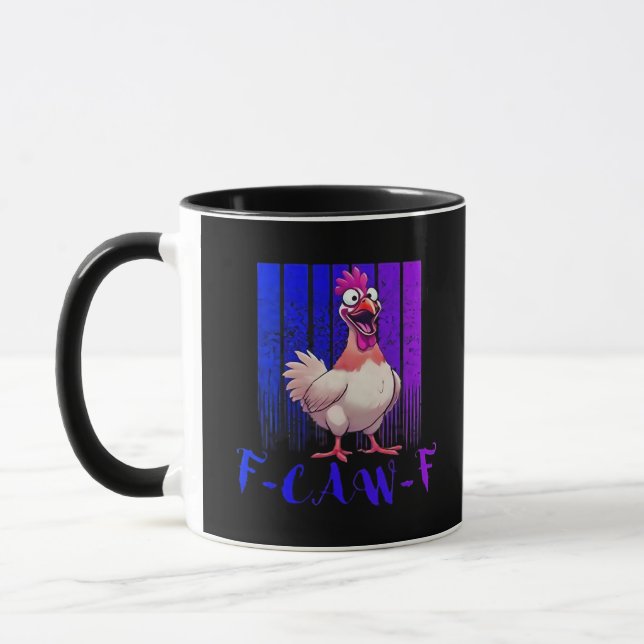 F-Caw-F Chicken Classic Simple Clean Tasse (Links)