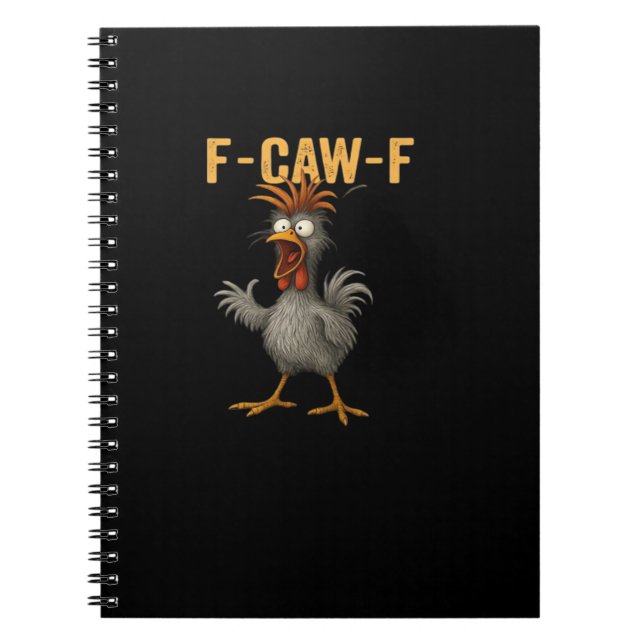 F-Caw-F Chicken Essential Aesthetic Casual Notizblock (Vorderseite)