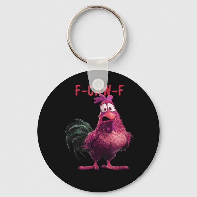 F-Caw-F-Chicken Essential Aesthetic Unique Schlüsselanhänger (Vorderseite)