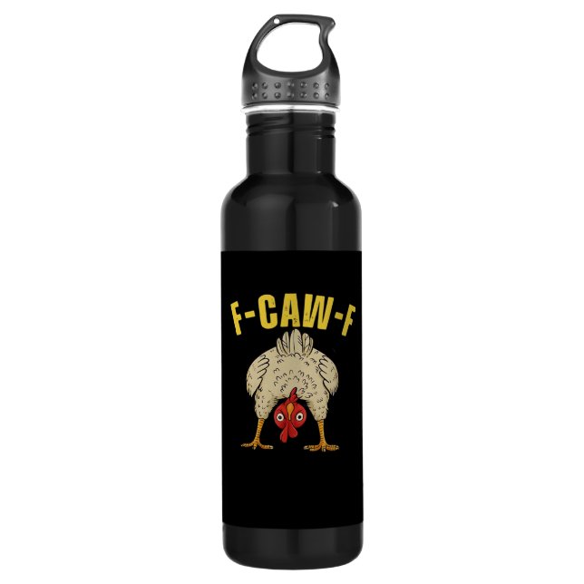 F-Caw-F-Chicken Essential Art Graphic Edelstahlflasche (Vorderseite)