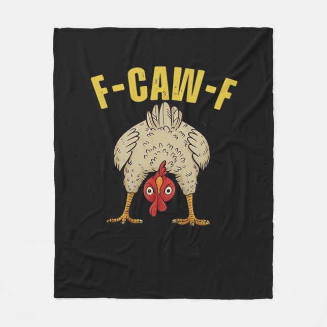 F-Caw-F-Chicken Essential Art Graphic Fleecedecke (Vorderseite)