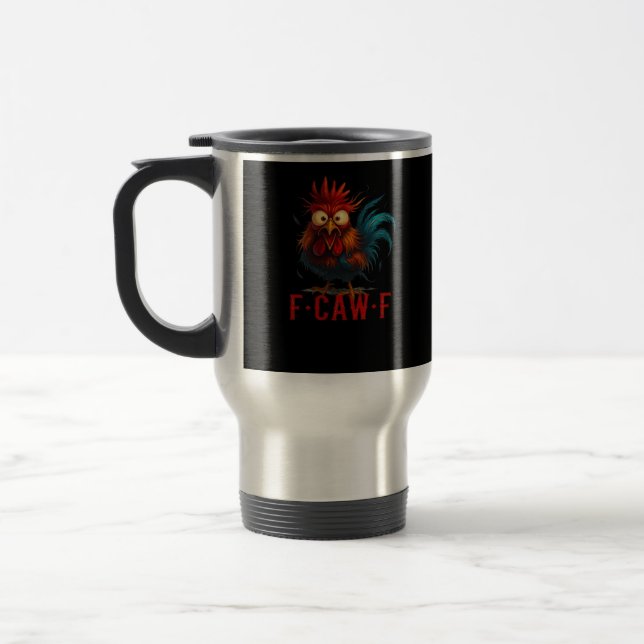 F-Caw-F Chicken Essential Basic Style Reisebecher (Links)