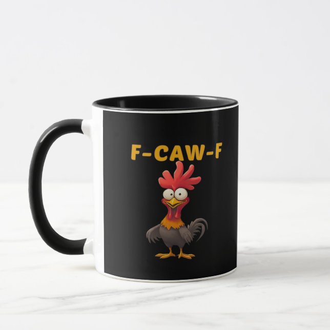F-Caw-F-Chicken Essential Classic Cool Graphic Tasse (Links)