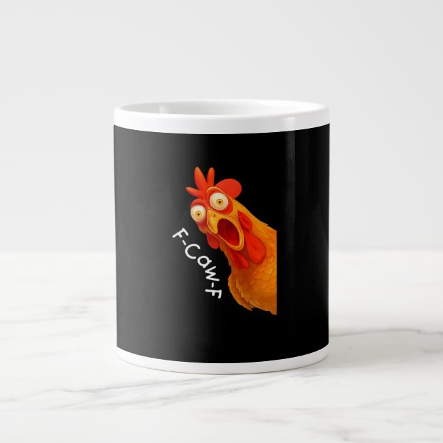 F-Caw-F Chicken Essential Classic Retro Jumbo-Tasse (Vorderseite)