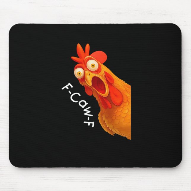 F-Caw-F Chicken Essential Classic Retro Mousepad (Vorne)