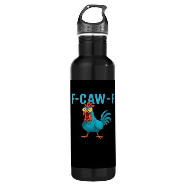 F-Caw-F-Chicken Essential Classic Style Edelstahlflasche (Vorderseite)