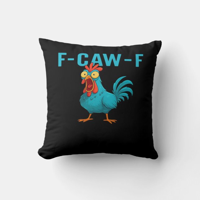 F-Caw-F-Chicken Essential Classic Style Kissen (Vorderseite)