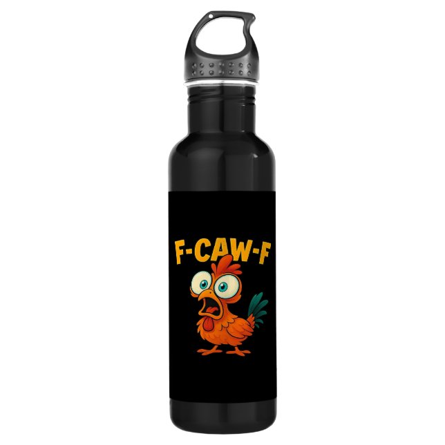 F-Caw-F Chicken Essential Creative Casual Edelstahlflasche (Vorderseite)