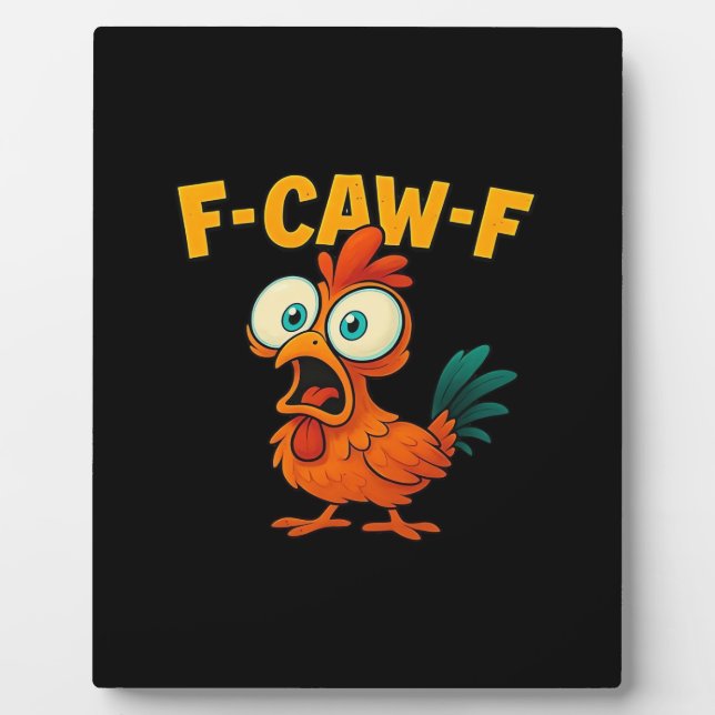 F-Caw-F Chicken Essential Creative Casual Fotoplatte (Vorderseite)
