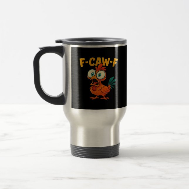 F-Caw-F Chicken Essential Creative Casual Reisebecher (Links)