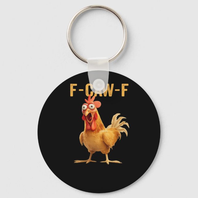 F-Caw-F-Chicken Essential Creative Casual Schlüsselanhänger (Vorderseite)
