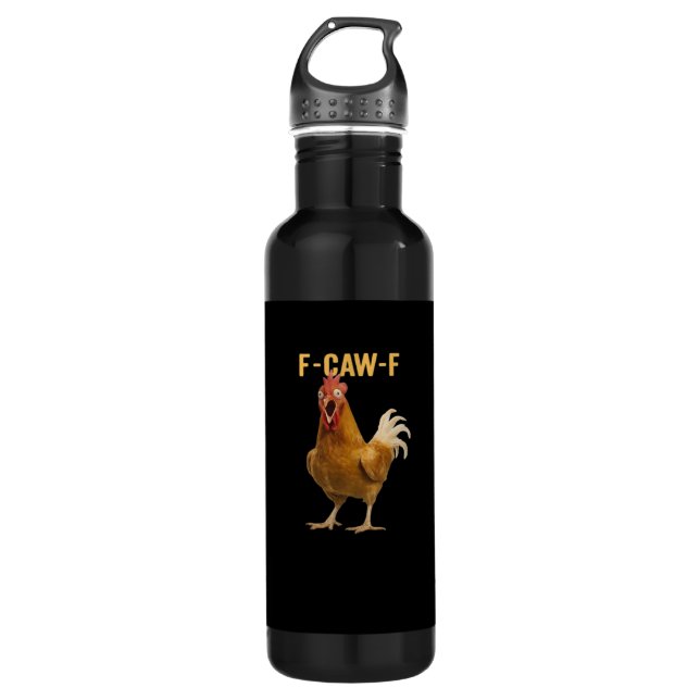 F-Caw-F Chicken Essential Creative Graphic Edelstahlflasche (Vorderseite)