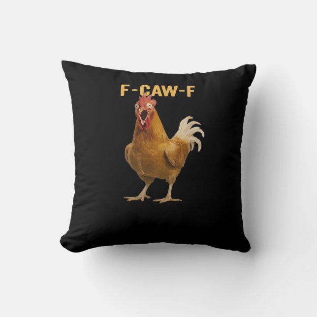 F-Caw-F Chicken Essential Creative Graphic Kissen (Vorderseite)