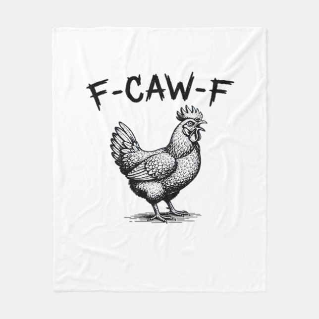 F-Caw-F Chicken Essential Fleecedecke (Vorderseite)