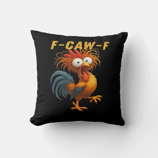 F-Caw-F Chicken Essential Funny Design Kissen (Vorderseite)