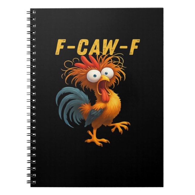 F-Caw-F Chicken Essential Funny Design Notizblock (Vorderseite)