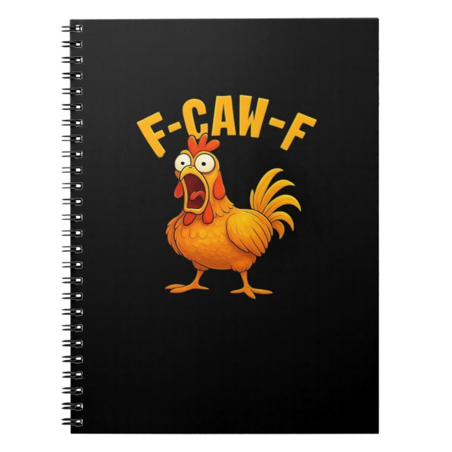 F-Caw-F-Chicken Essential Funny Quote Notizblock (Vorderseite)