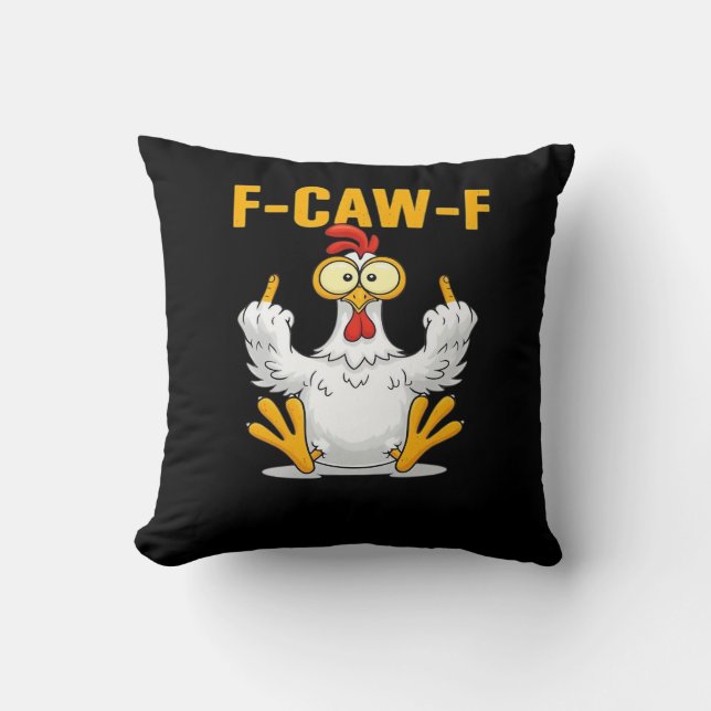 F-Caw-F-Chicken Essential Funny Trendy Kissen (Vorderseite)