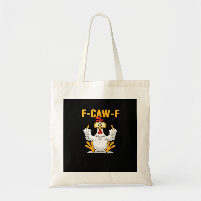 F-Caw-F-Chicken Essential Funny Trendy Tragetasche (Vorne)