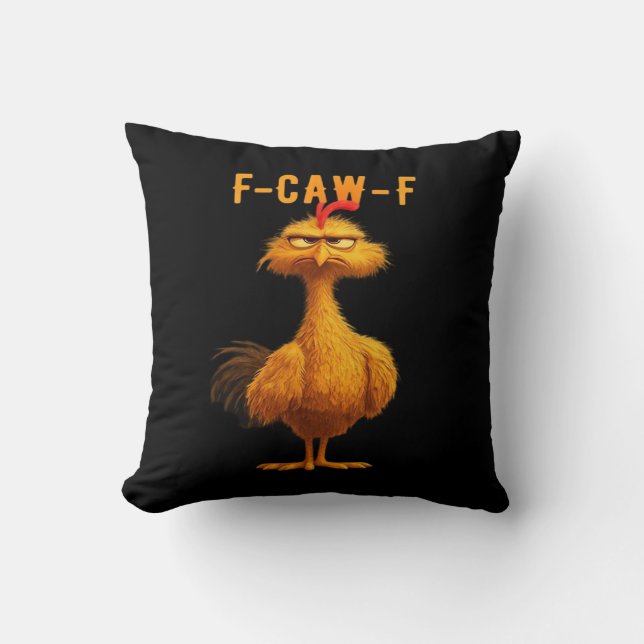 F-Caw-F-Chicken Essential Minimal Clean Kissen (Vorderseite)