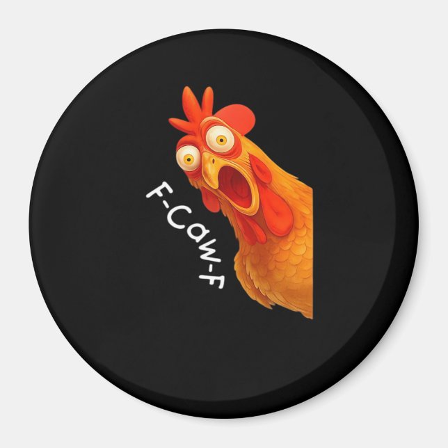 F-Caw-F Chicken Essential Minimal Clean Magnet (Vorne)