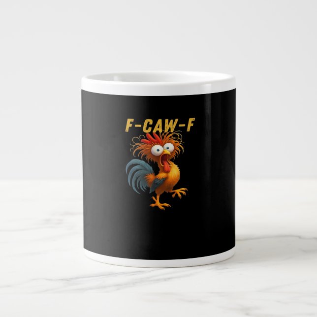 F-Caw-F-Chicken Essential Retro Classic Jumbo-Tasse (Vorderseite)