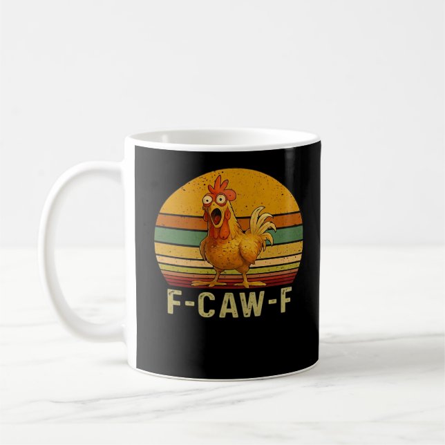 F-Caw-F Chicken Essential Retro Classic Kaffeetasse (Links)