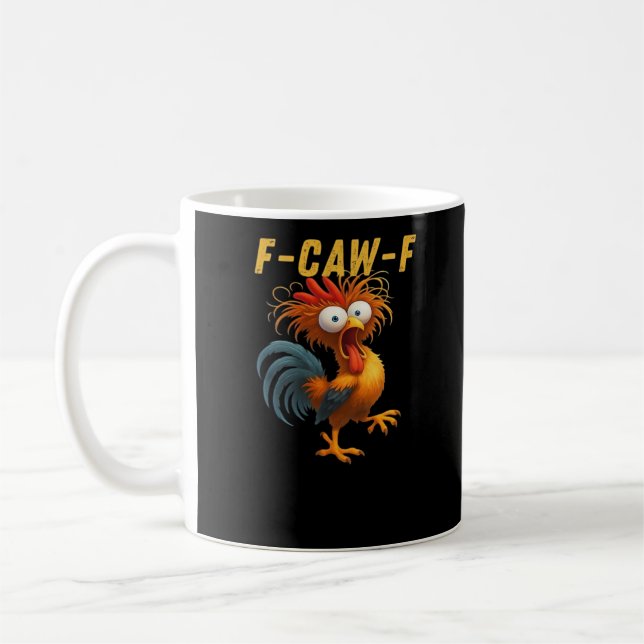 F-Caw-F-Chicken Essential Retro Classic Kaffeetasse (Links)