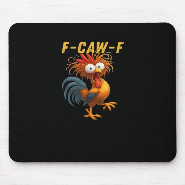F-Caw-F-Chicken Essential Retro Classic Mousepad (Vorne)