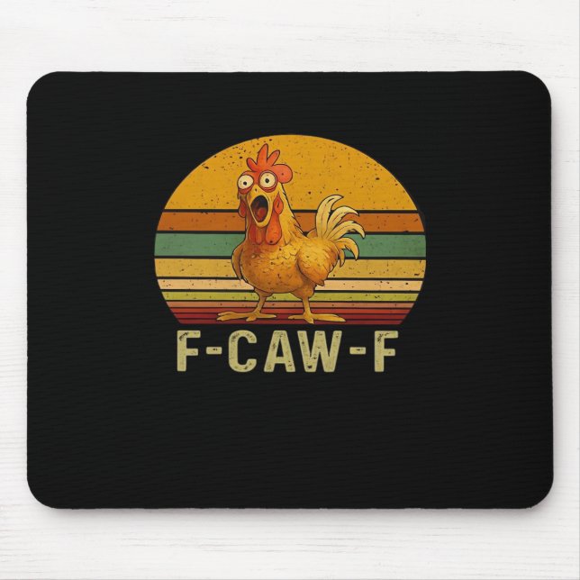 F-Caw-F Chicken Essential Retro Classic Mousepad (Vorne)