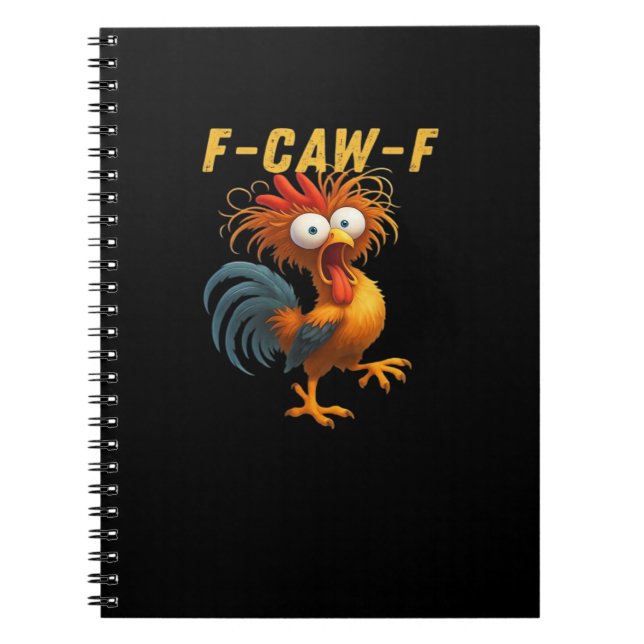 F-Caw-F-Chicken Essential Retro Classic Notizblock (Vorderseite)