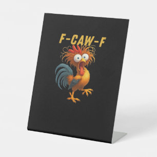F-Caw-F-Chicken Essential Retro Classic Sockelschild