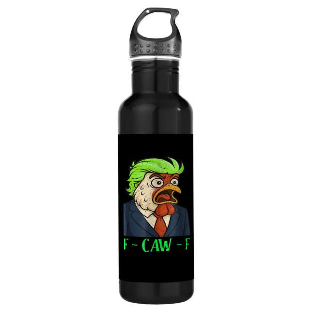 F-Caw-F Chicken Essential Simple Clean Edelstahlflasche (Vorderseite)