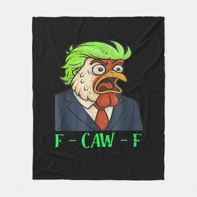 F-Caw-F Chicken Essential Simple Clean Fleecedecke (Vorderseite)