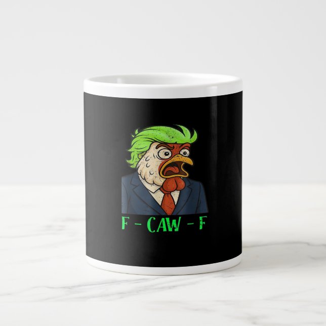 F-Caw-F Chicken Essential Simple Clean Jumbo-Tasse (Vorderseite)
