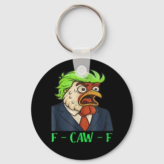 F-Caw-F Chicken Essential Simple Clean Schlüsselanhänger (Vorderseite)