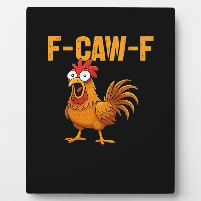 F-Caw-F-Chicken Essential Simple Design Fotoplatte (Vorderseite)