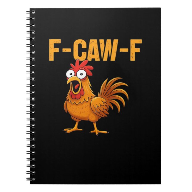 F-Caw-F-Chicken Essential Simple Design Notizblock (Vorderseite)
