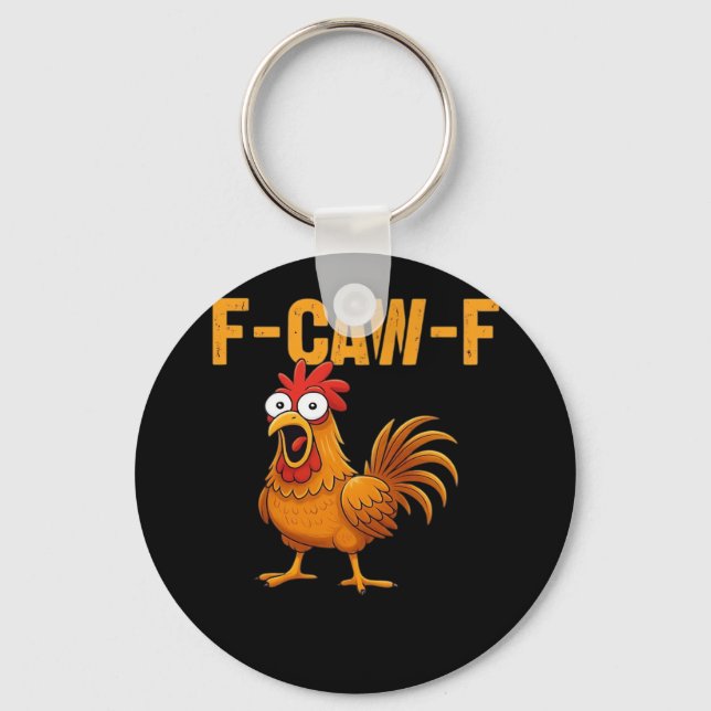 F-Caw-F-Chicken Essential Simple Design Schlüsselanhänger (Vorderseite)