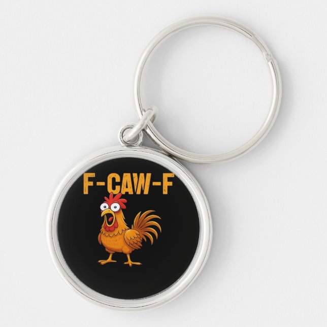 F-Caw-F-Chicken Essential Simple Design Schlüsselanhänger (Vorne)
