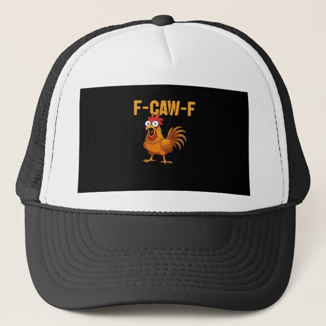 F-Caw-F-Chicken Essential Simple Design Truckerkappe (Vorderseite)