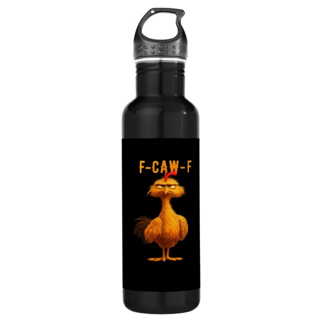 F-Caw-F Chicken Essential Trendy Art Edelstahlflasche (Vorderseite)