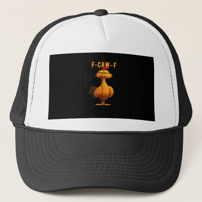 F-Caw-F Chicken Essential Trendy Art Truckerkappe (Vorderseite)