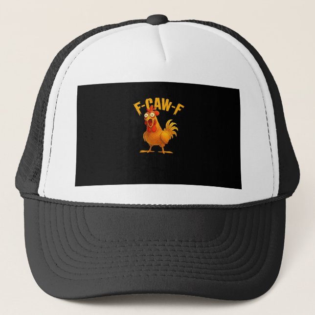 F-Caw-F-Chicken Essential Vintage Cool Truckerkappe (Vorderseite)