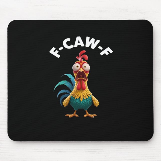 F-Caw-F Chicken F-Caw-F Chicken Classic Cool Uniqu Mousepad (Vorne)